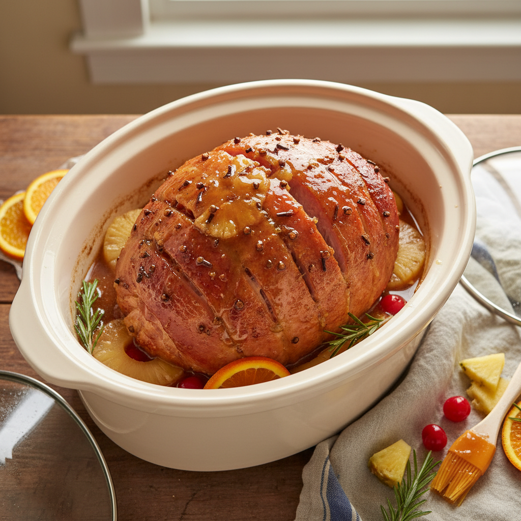 Spiral Ham in the Slow Cooker
